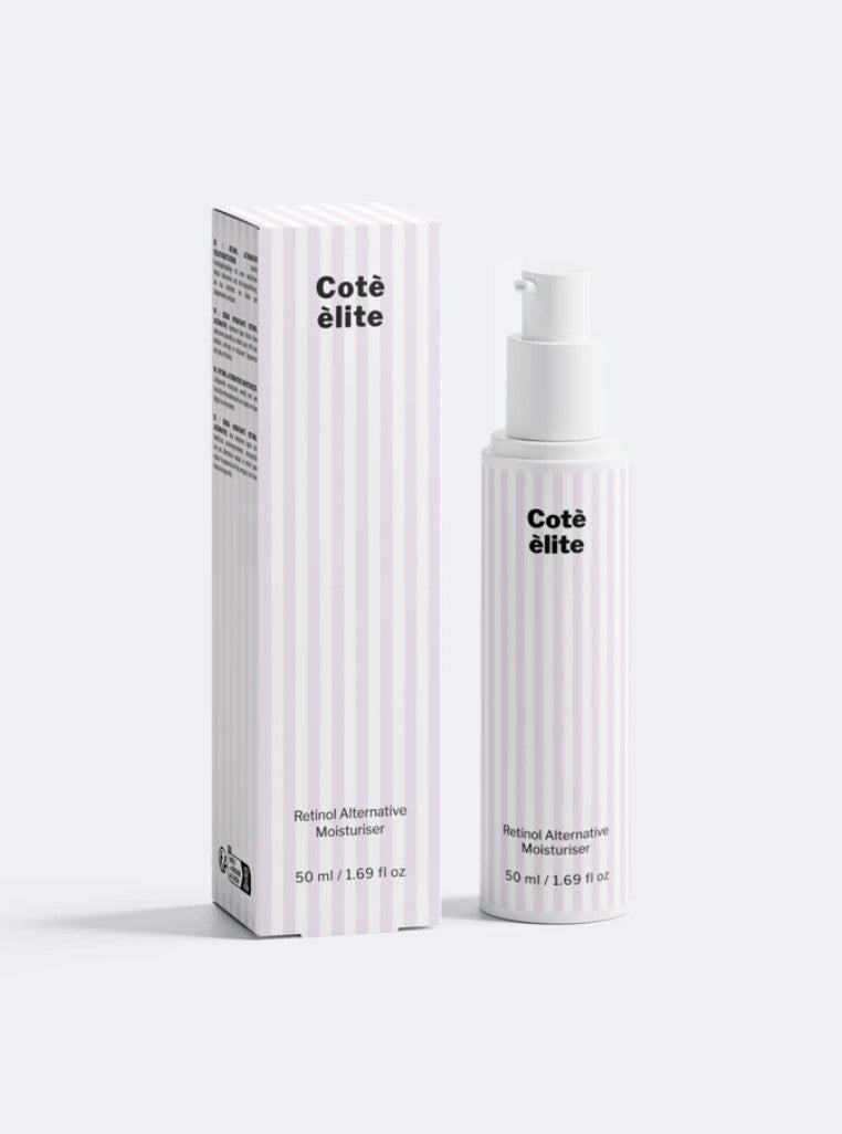 Crema viso anti-età alternativa al retinolo Cotè èlite, vasetto texture setosa